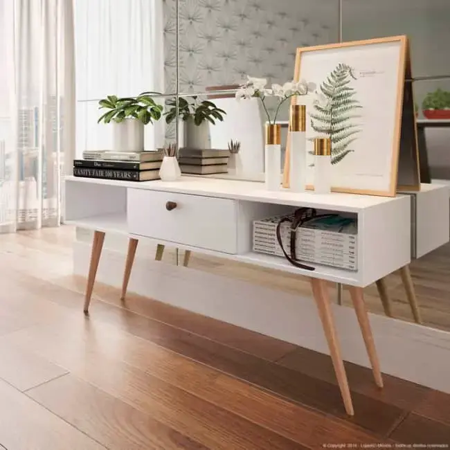 Aparador Vintage com Objetos de Família: Uma Decoração Cheia de Histórias - detalhe