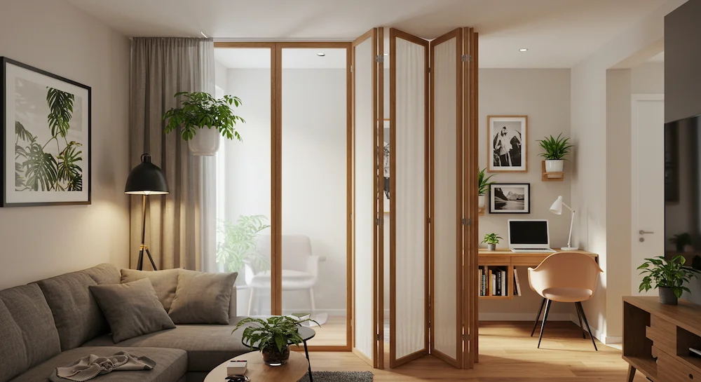 Biombo Estilo Muxarabi: Toque Exótico e Luminosidade Natural - ideia