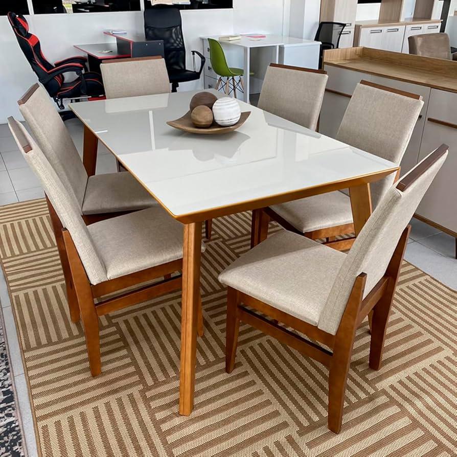 Cadeira de Jantar Estofada em Linho: Elegância Natural Para Ambientes Clean - inspiração