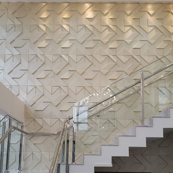 Revestimentos Cimentícios 3D: Texturas que Cativam - ideia