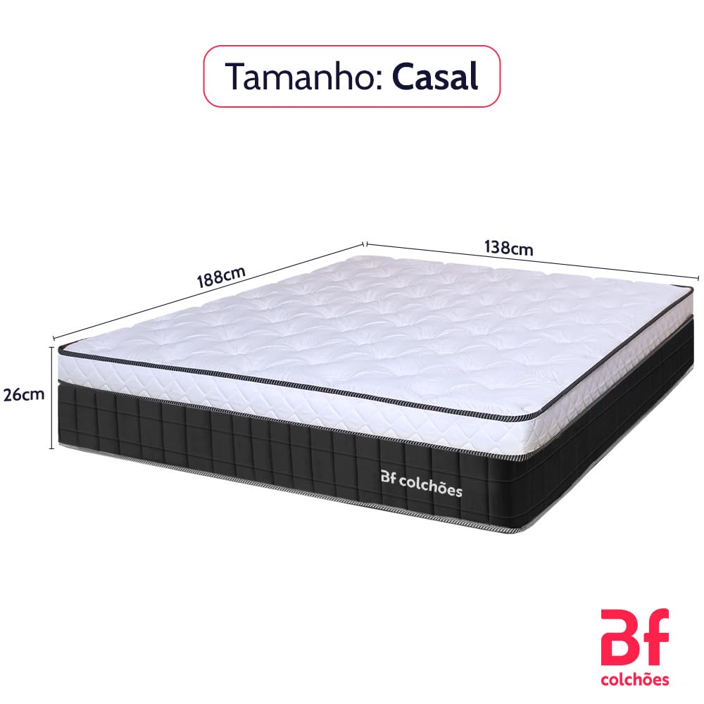 Com Molas Ensacadas e Espuma de Memória para Casais - inspiração