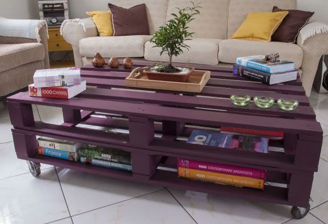Mesa de Centro Rústica com Pallets: Charme e Sustentabilidade - inspiração