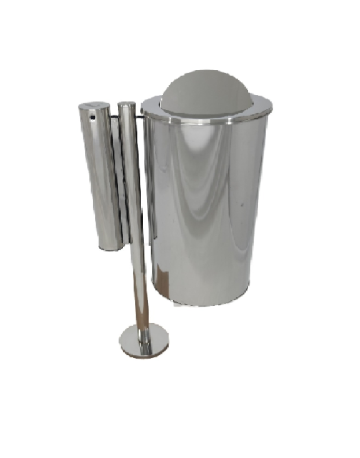 Lixeira de Inox Perfumada com Óleos Essenciais: Ambiente Agradável e Sem Odores - detalhe