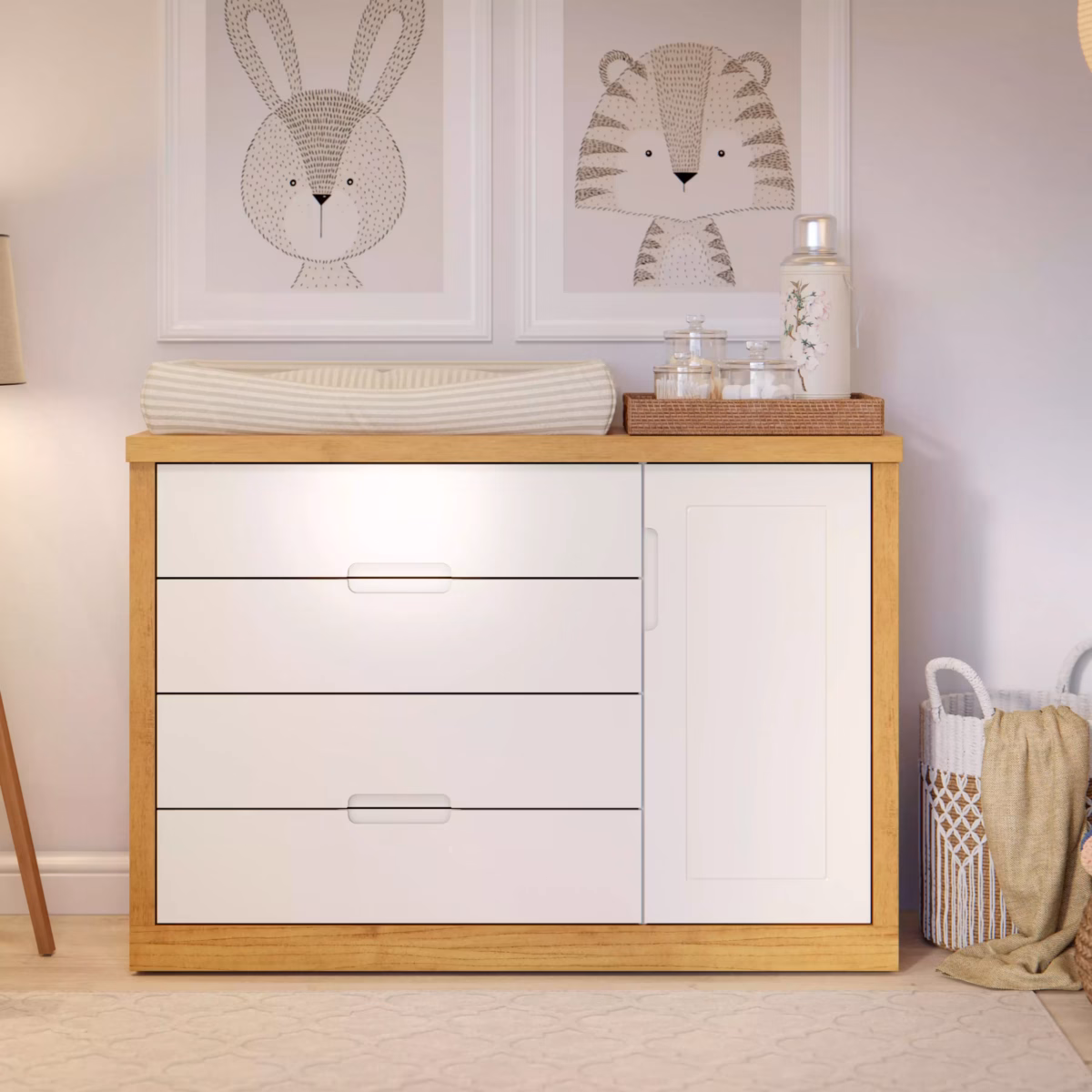 Cômoda Customizada com Adesivos: Solução Prática e Divertida - ideia