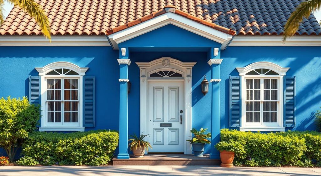 Azul Puro em Contraste com Branco: Modernidade Náutica - inspiração