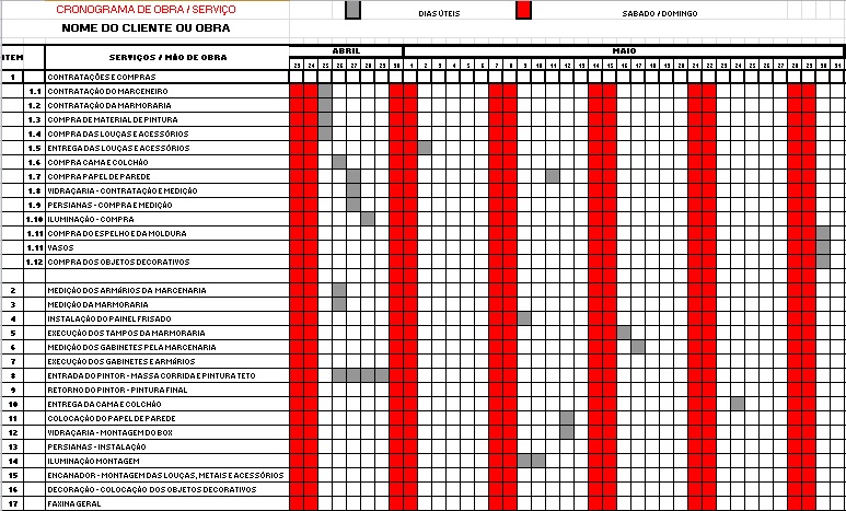 Cronograma de Reforma com Espelho para Ampliar o Espaço - inspiração