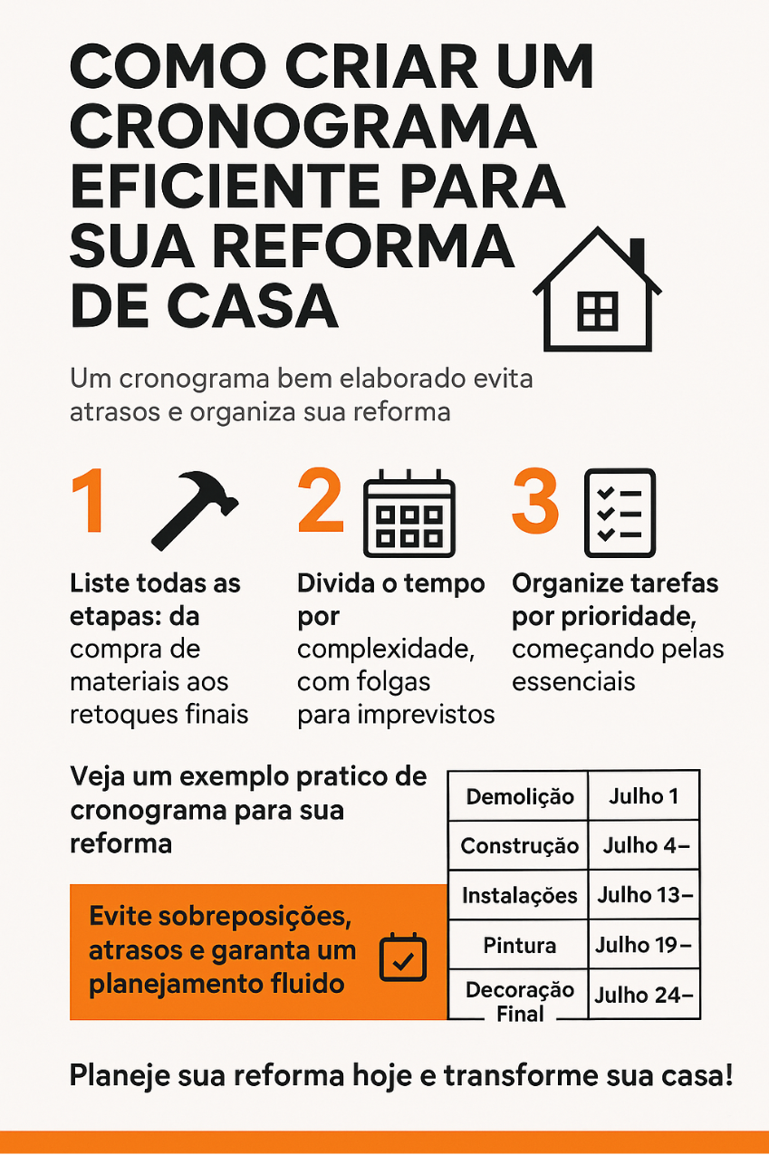 Cronograma de Reforma com Toques de Madeira para Aquecer o Ambiente - inspiração