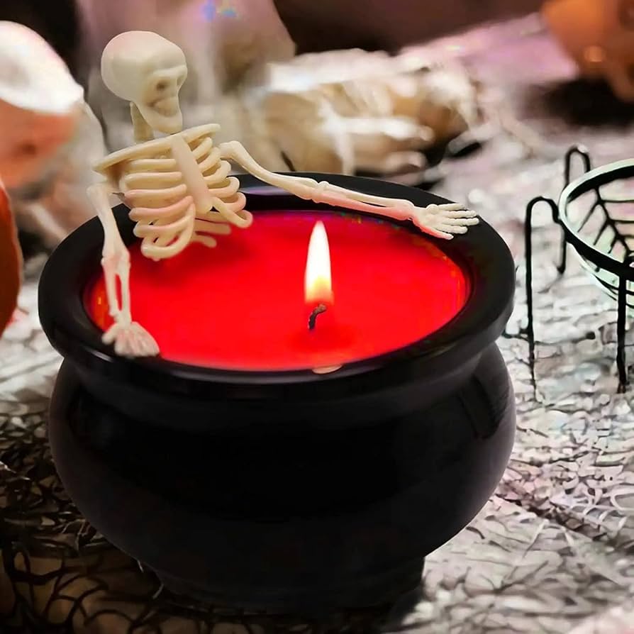 Com Velas Derretidas e Castiçais Vintage - detalhe