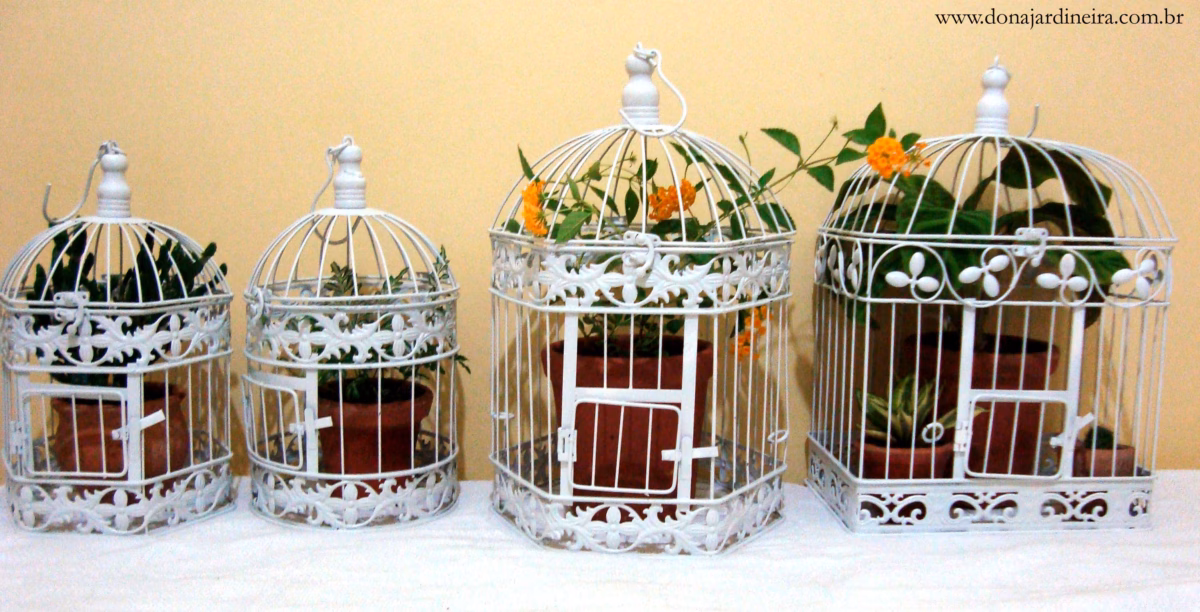 Gaiola Rústica: A Beleza Imperfeita da Madeira e do Ferro - detalhe