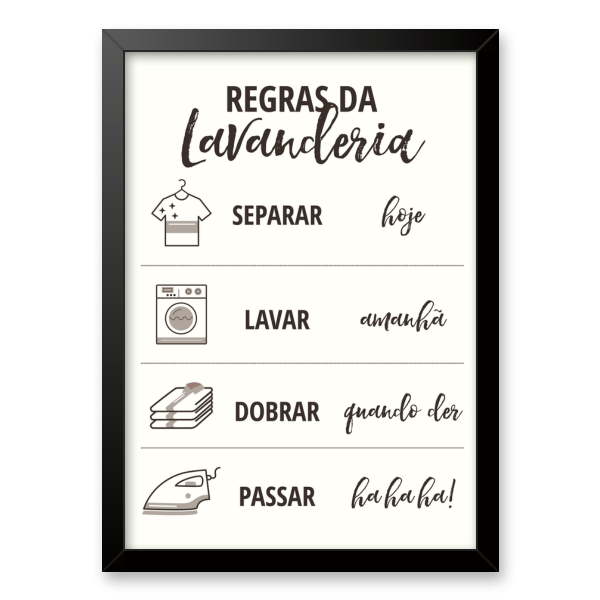 Lavanderia Criativa com Quadros e Frases Motivacionais: Inspiração Diária - ideia