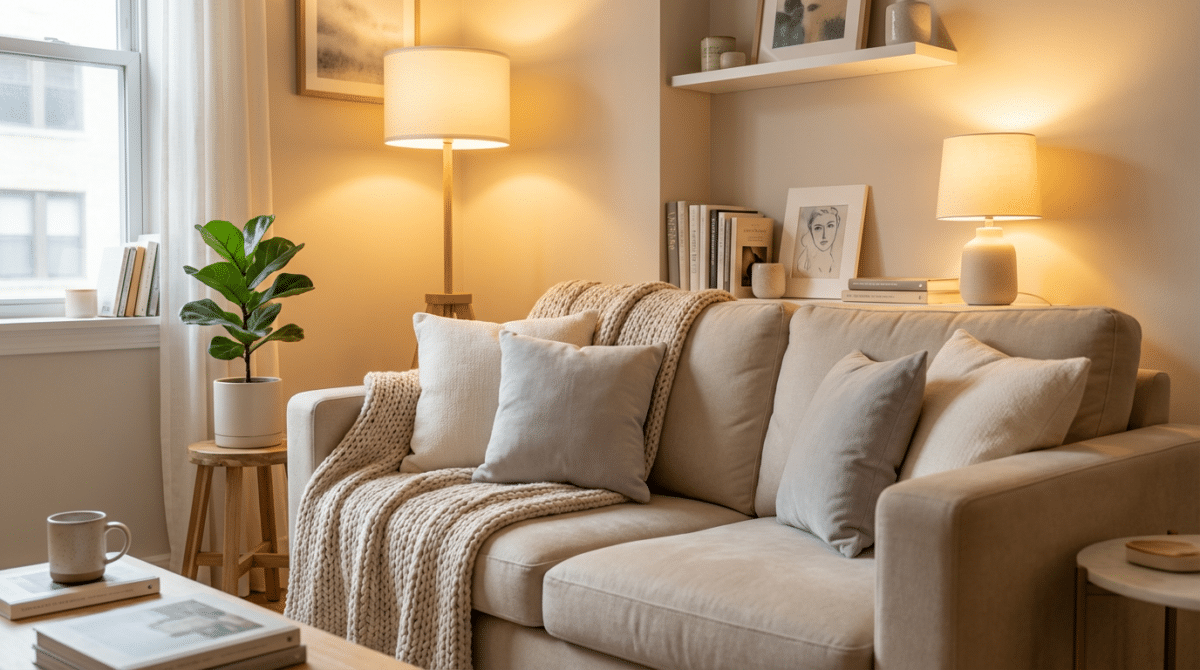 Iluminação Aconchegante: Cordão de Luzes e Velas Decorativas - inspiração