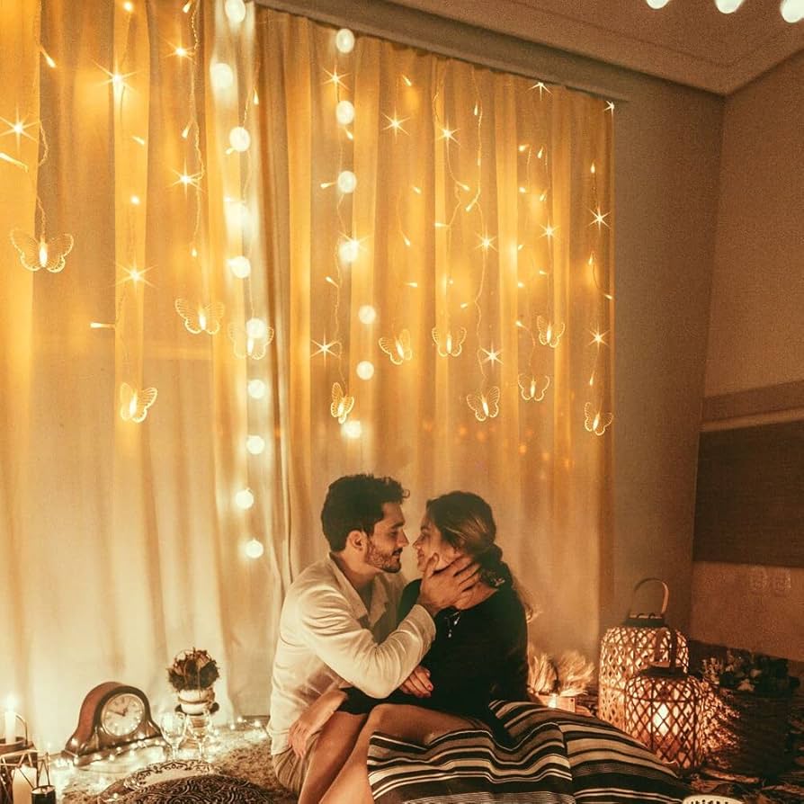 Decoração Romântica com Luzes de Fada - inspiração