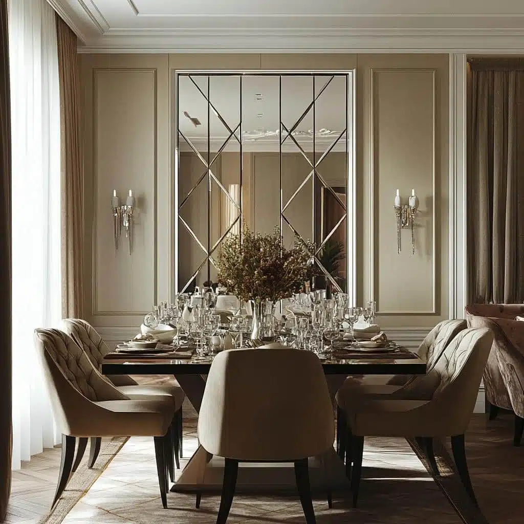 Com Dourado e Espelhos para Refletir Sofisticação - inspiração