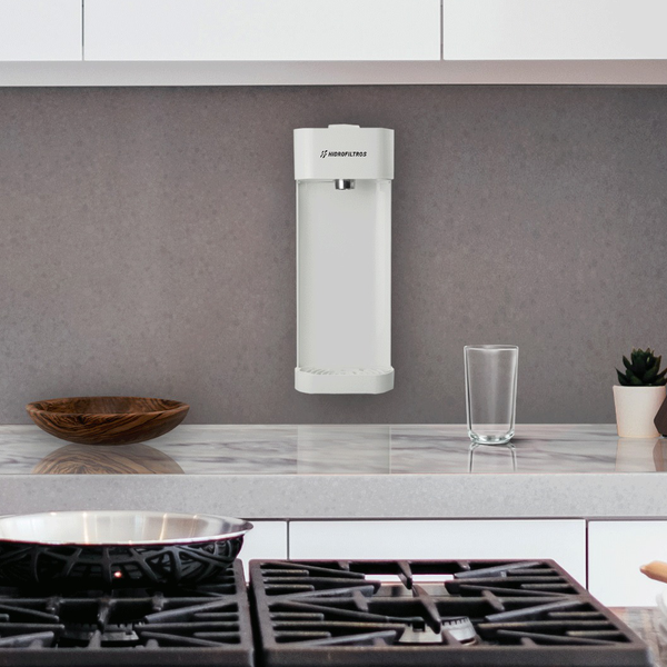 Purificador Compacto sobre Prateleira Suspensa - detalhe