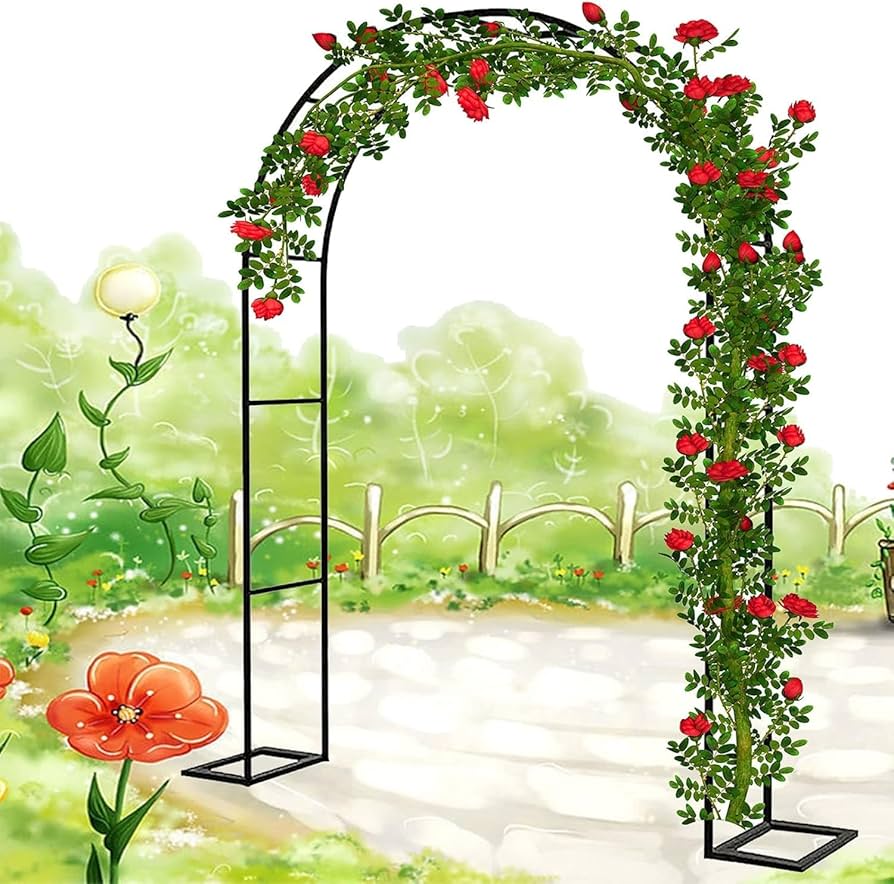 Romance no Jardim: Rosas Trepadeiras Enfeitando Arcos e Pérgolas - inspiração