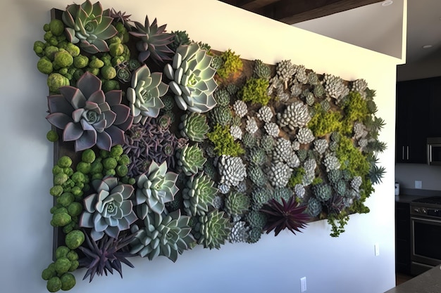 Minhas Suculentas no Jardim Vertical de Cimento Queimado: Modernidade Total! - inspiração