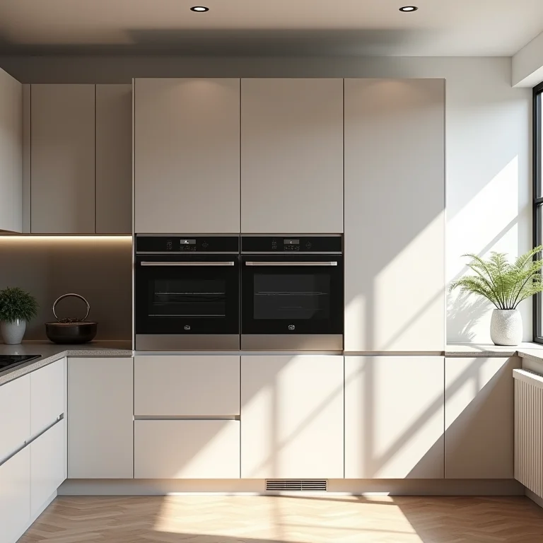 Integração Perfeita: Cozinha e Lavanderia Otimizadas - ideia