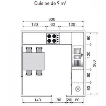 Layout em L com Bancada Estendida e Tons Neutros - inspiração