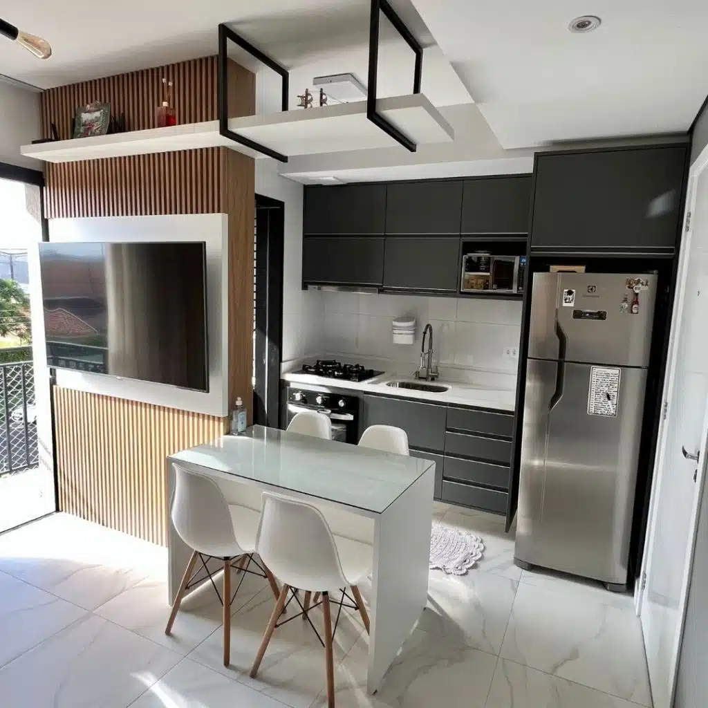 Móveis Planejados com Integração à Sala: Ampliação e Convivência! - ideia