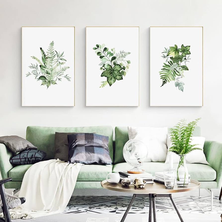 Estampas Botânicas: Seu Quarto com a Calma da Natureza - ideia