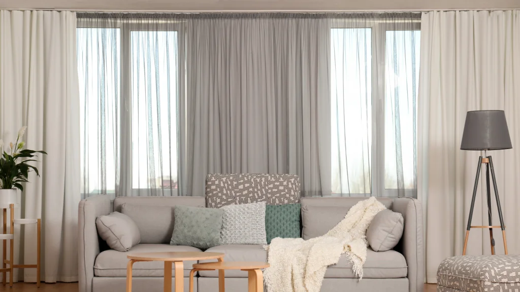 Trilho de Cortina Wave: Movimento e Fluidez para sua Janela - inspiração