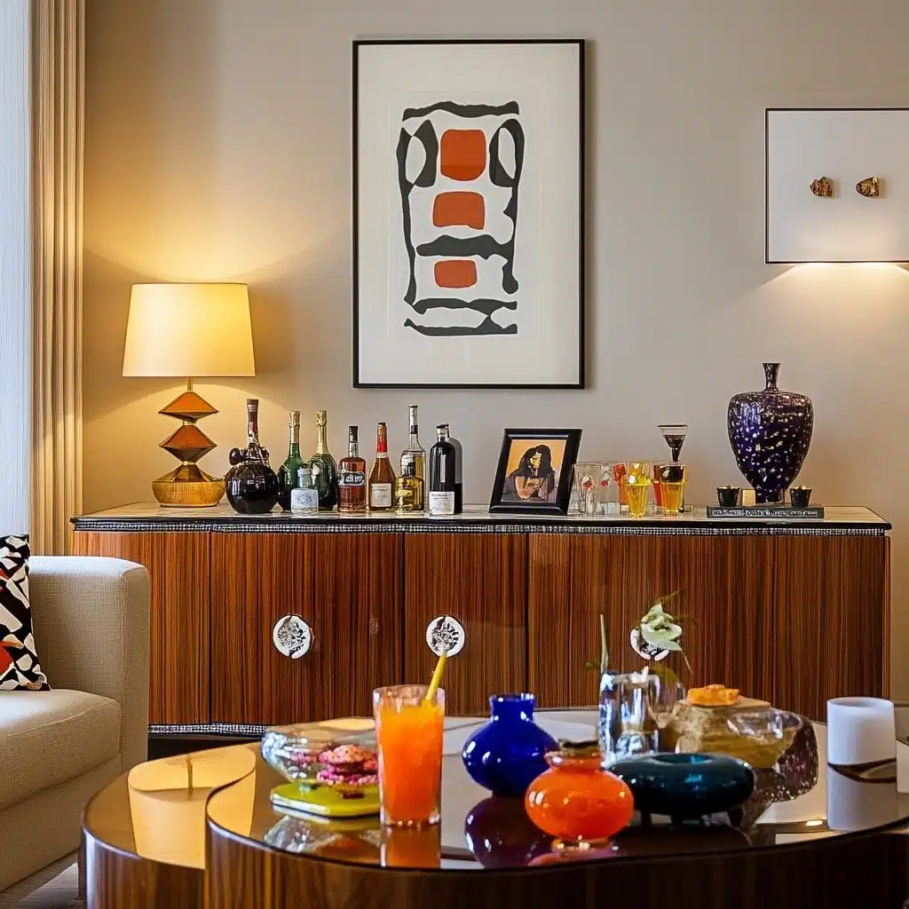 Aparador Colorido com Quadros Vibrantes: Alegria e Personalidade Sem Limites - ideia