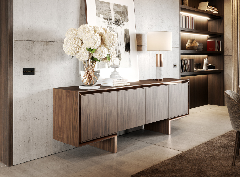 Aparador Minimalista: Elegância Discreta e Funcional - inspiração 2