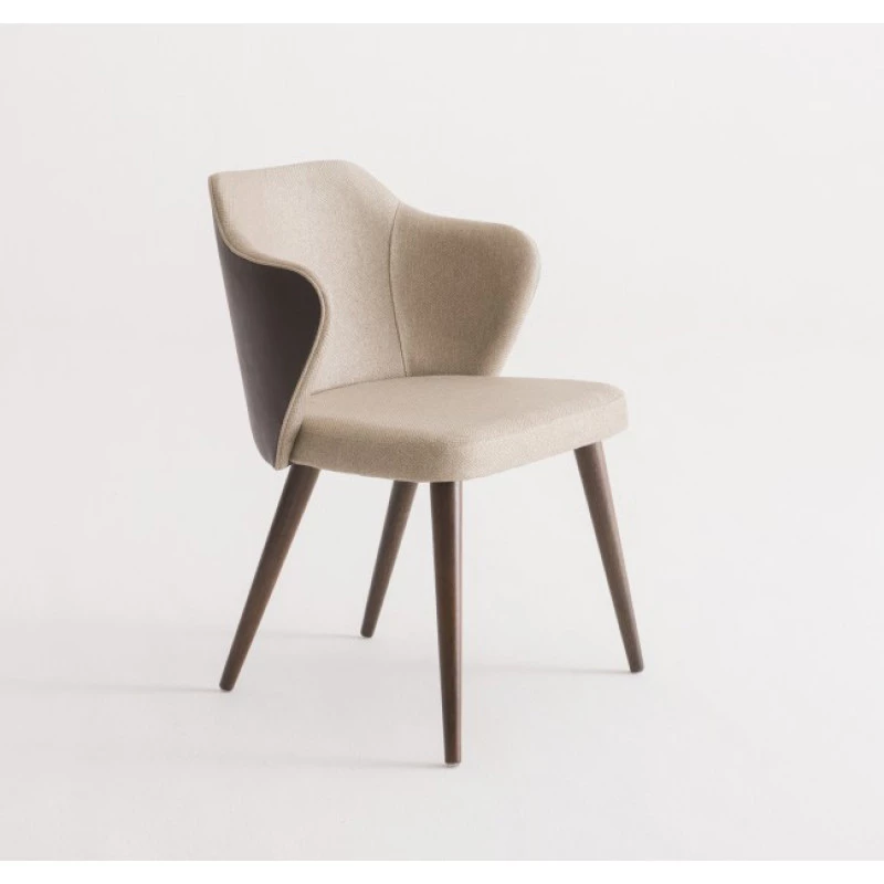 Cadeira de Jantar Estofada com Base Palito: Design Retrô Que Nunca Sai de Moda - detalhe