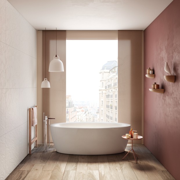 Mini Spa em Casa: Tons Pastel, Madeira Clara e Iluminação Relaxante - inspiração