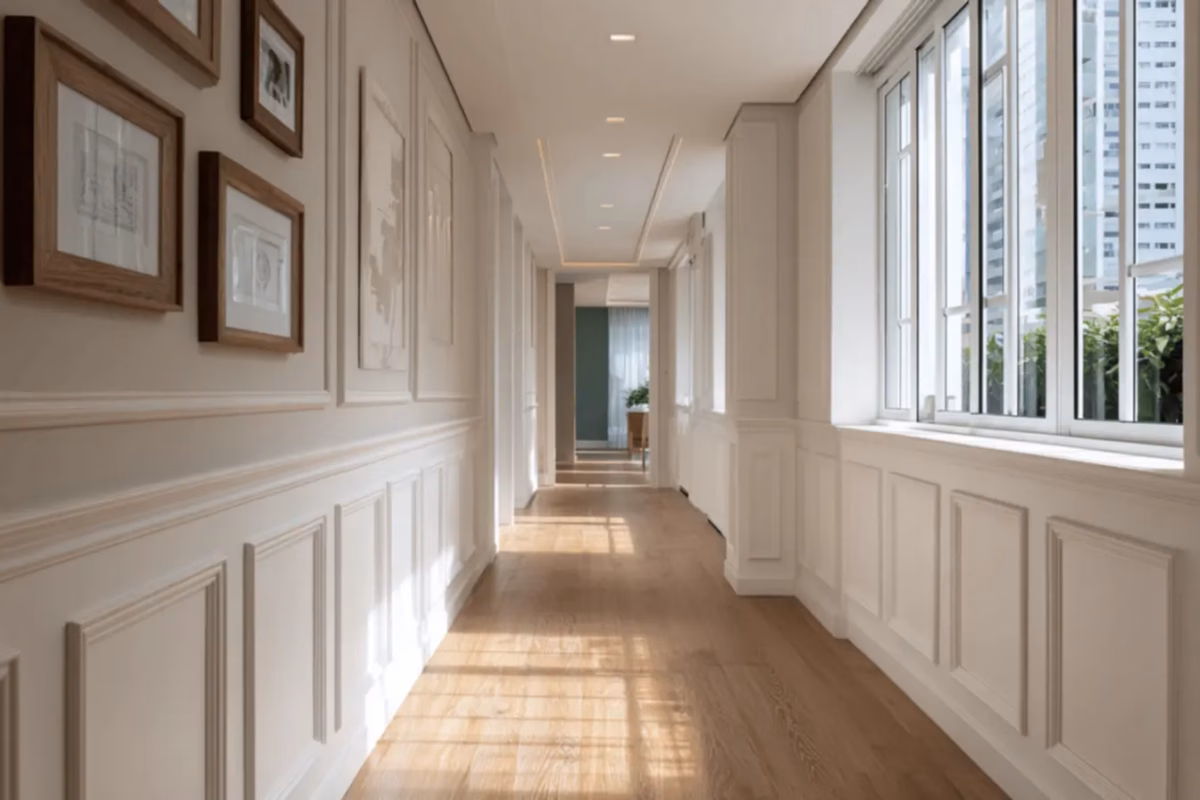 Reforma com Boiserie de EVA: Elegância Sem Gastar Muito - inspiração