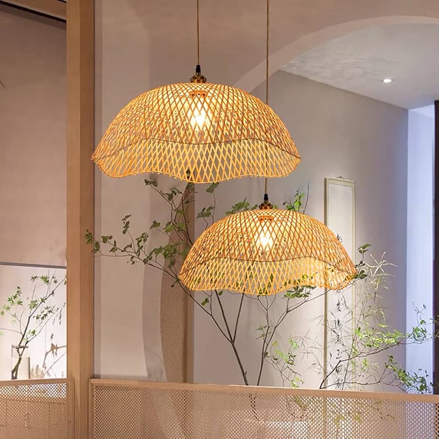 Minimalismo Zen: Luminárias de Bambu para Iluminação Suave - detalhe