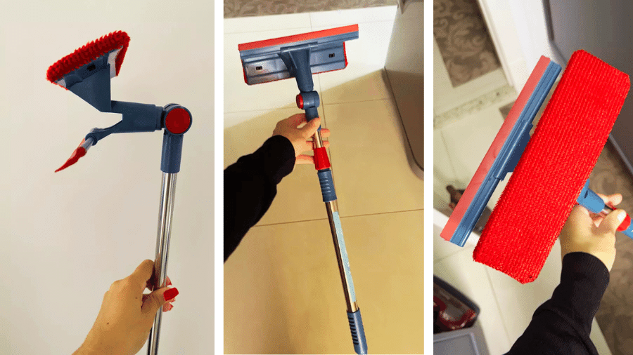 Rodo Mágico para Limpar Vidros e Espelhos: Sem Manchas, Sem Complicações! - detalhe