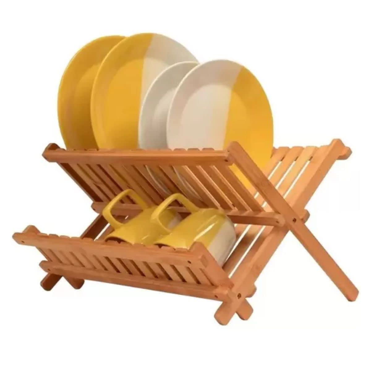 Escorredor de Bambu e Cores Vibrantes: Alegria na Decoração - detalhe