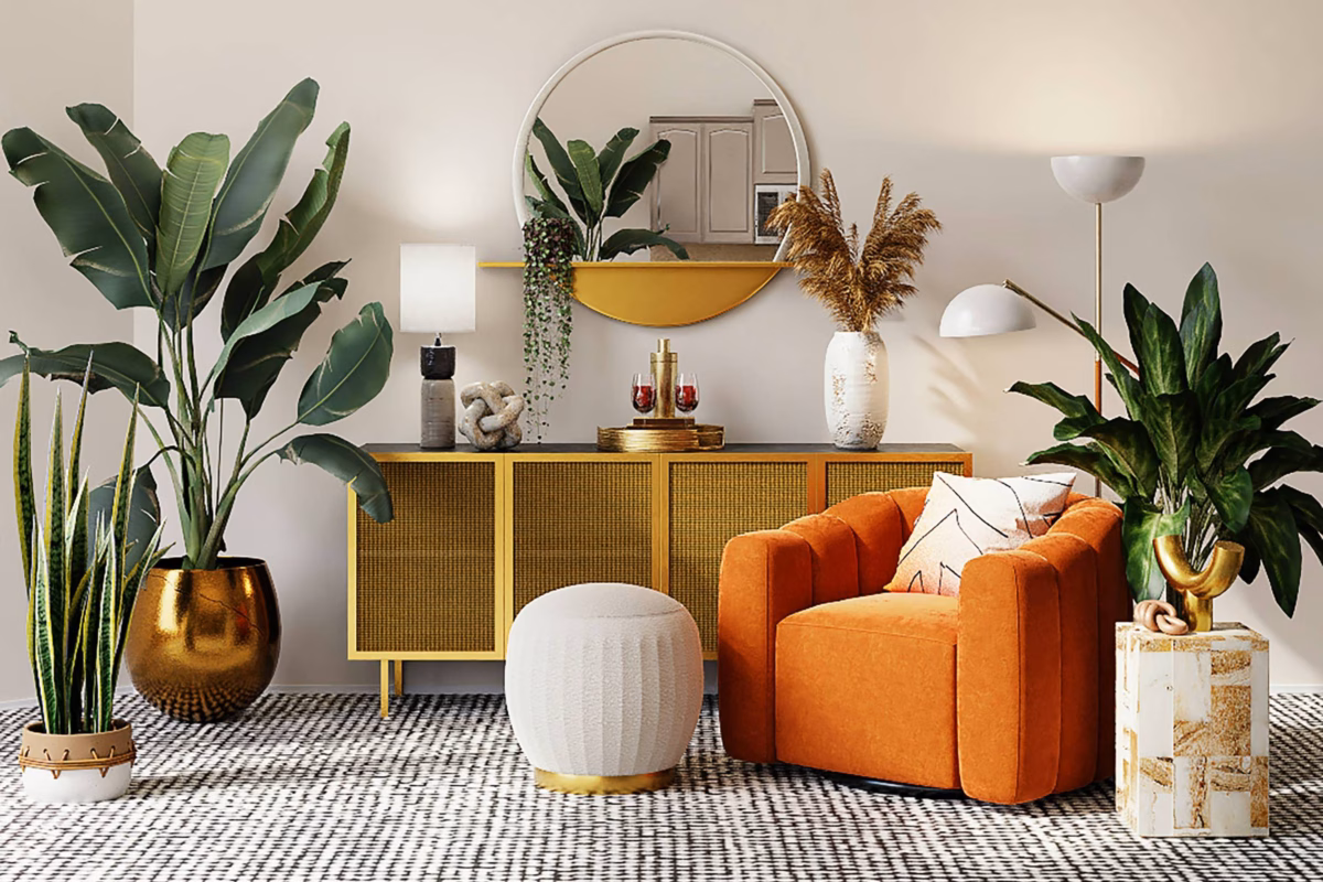 Com Espelhos Estratégicos para Ampliar a Energia Positiva - ideia