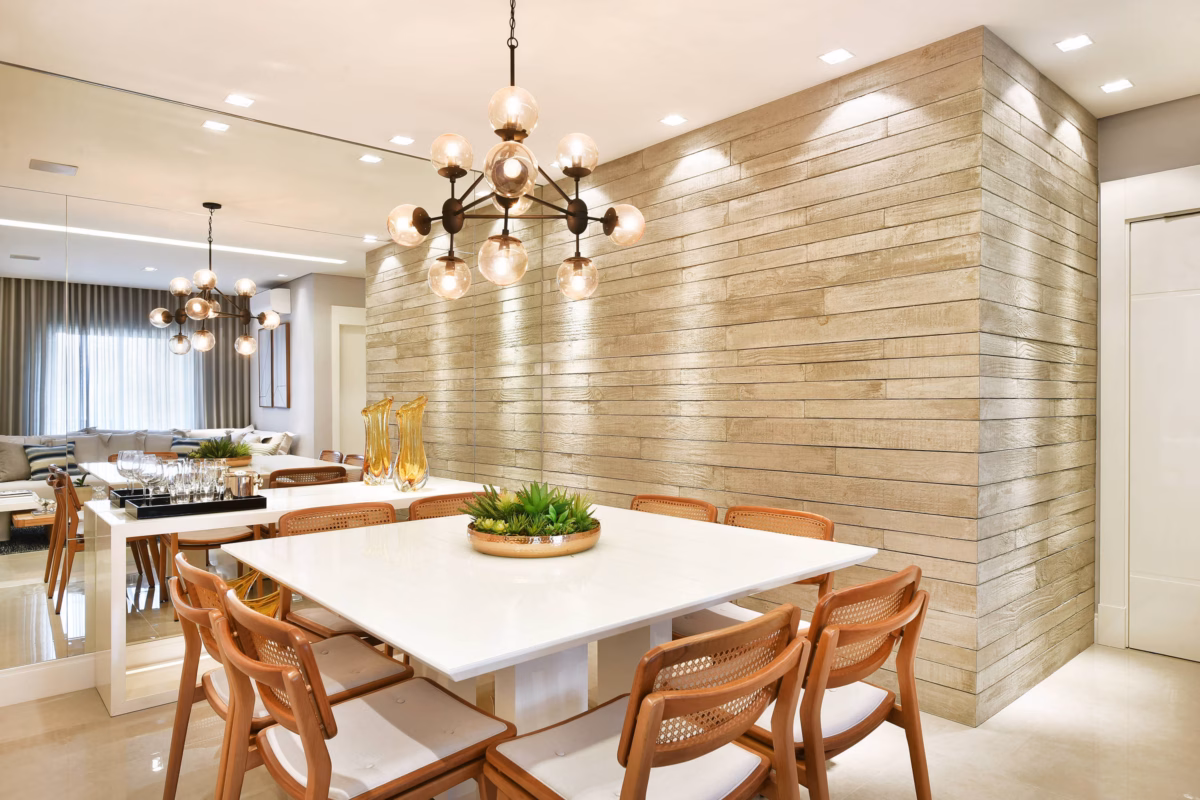 Painel Espelhado para Ampliar e Iluminar - detalhe