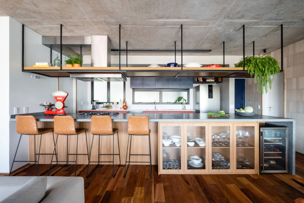 Com Prateleiras Abertas para Utensílios - detalhe