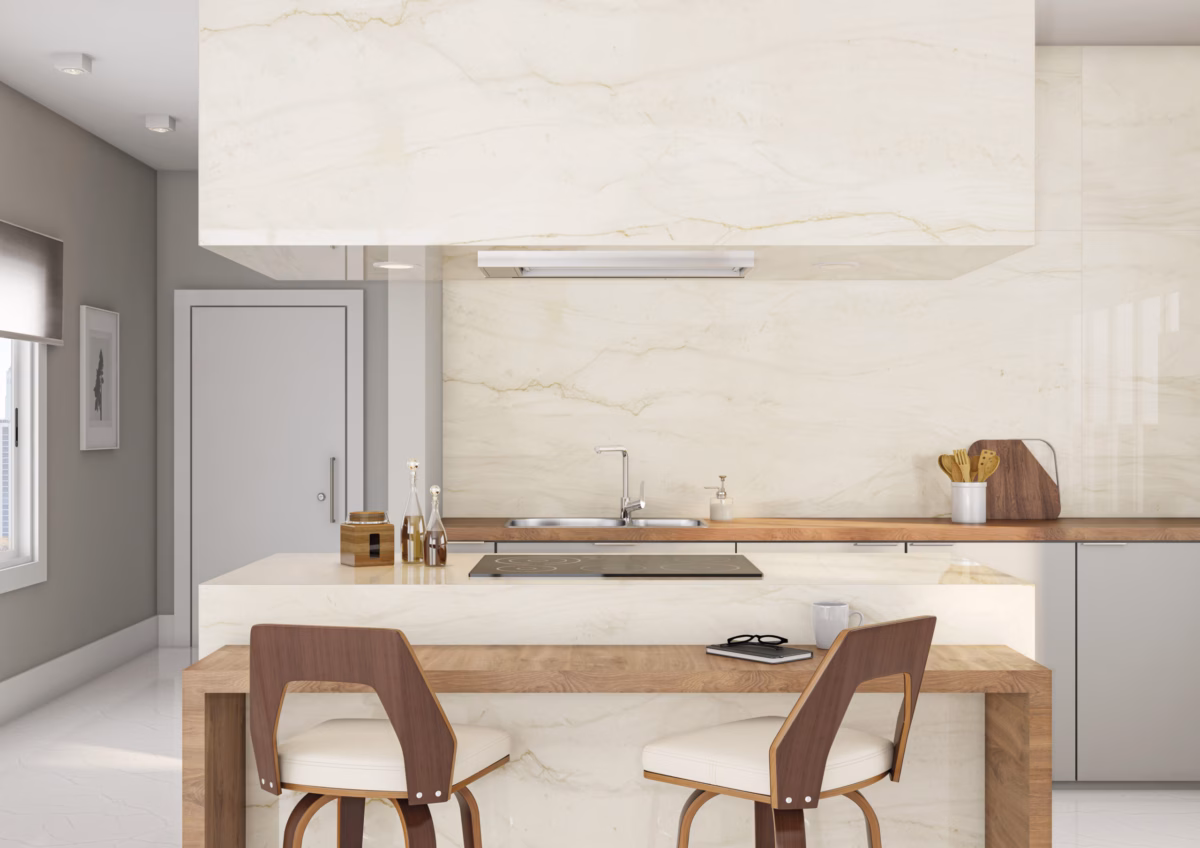 Minimalismo Aconchegante: Revestimento Cimentício e Toques Naturais - inspiração