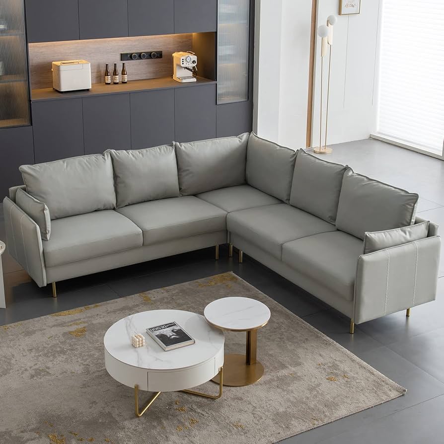 Sofá Modular em L: Otimização de Espaços Compactos - ideia