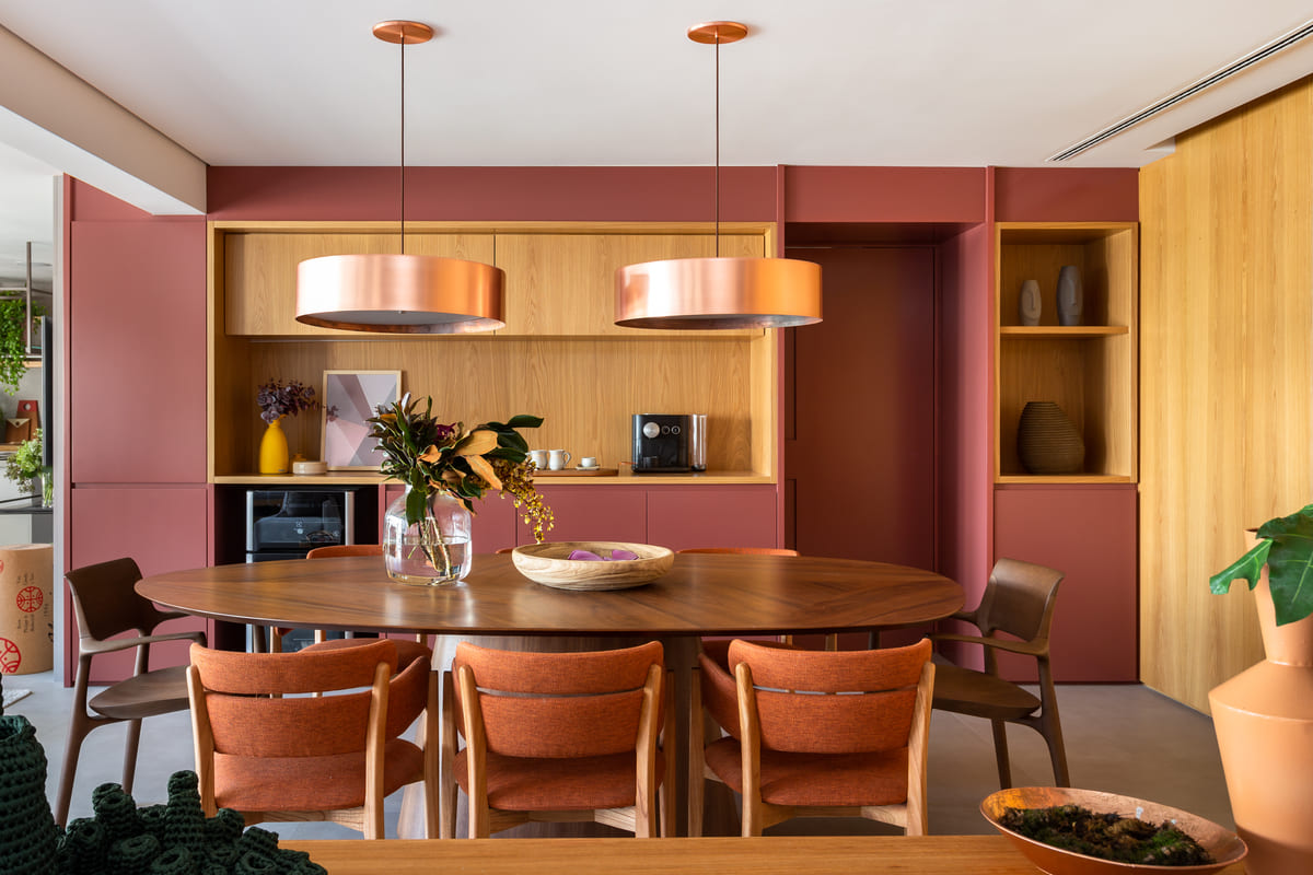 Cantinho do Café com Detalhes em Cobre: Toque Sofisticado e Aconchegante - ideia