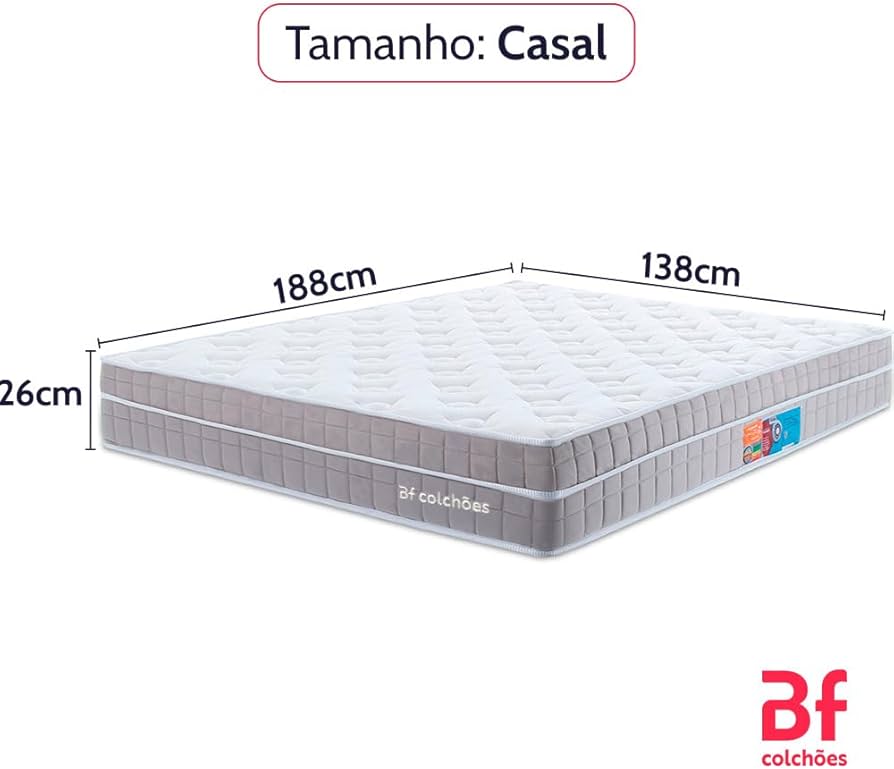 Com Molas Ensacadas e Espuma de Memória para Casais - ideia