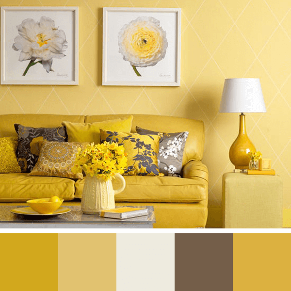 Luz e Amplitude com Branco e Amarelo - inspiração