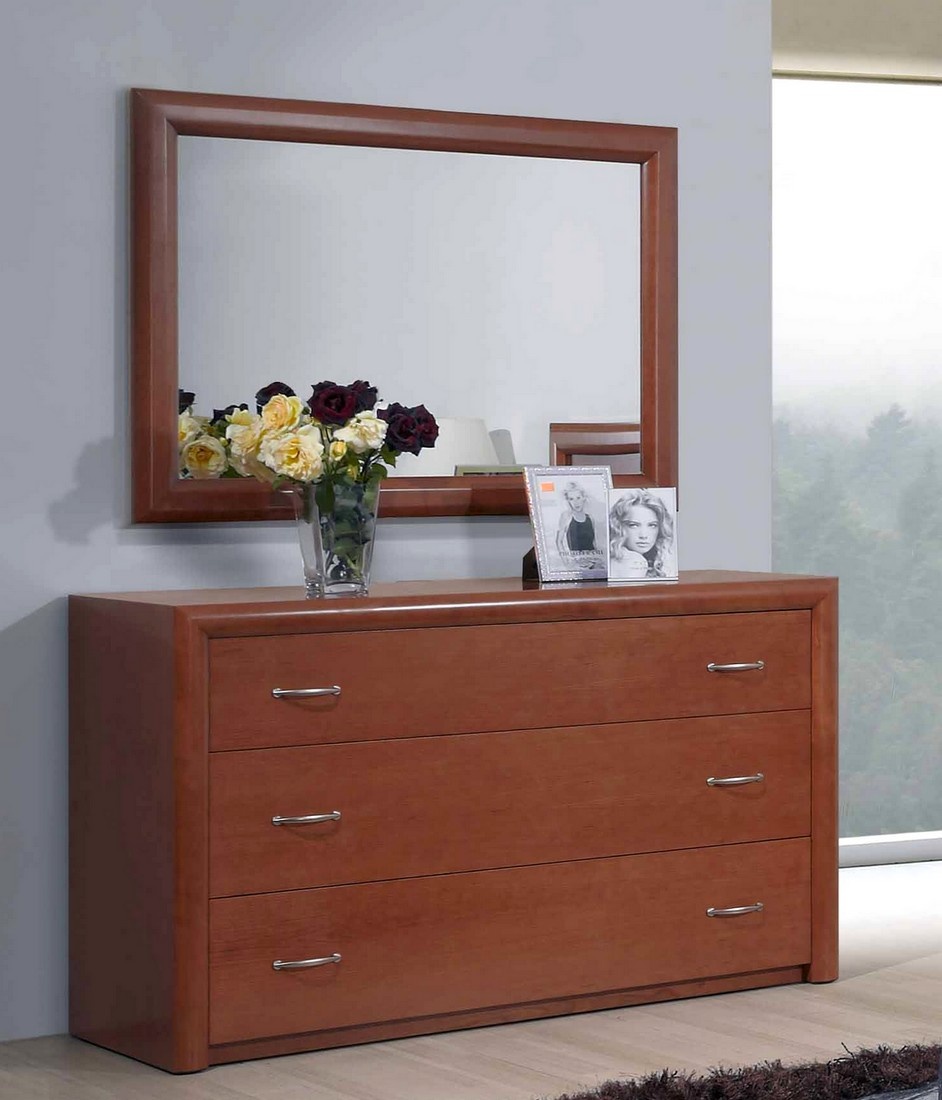 Cômoda Espelhada: Elegância e Amplitude no Seu Quarto - ideia