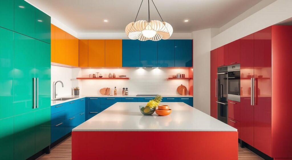 Em Cores Vibrantes e Detalhes Lúdicos: Alegria na Cozinha! - inspiração