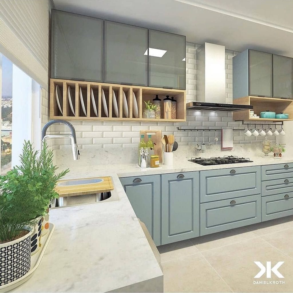 Aconchego Retrô: Cozinha Planejada com Detalhes Vintage Charmosos - ideia