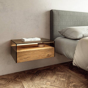 Criado Mudo Suspenso com Iluminação LED Embutida: Atmosfera Aconchegante - inspiração