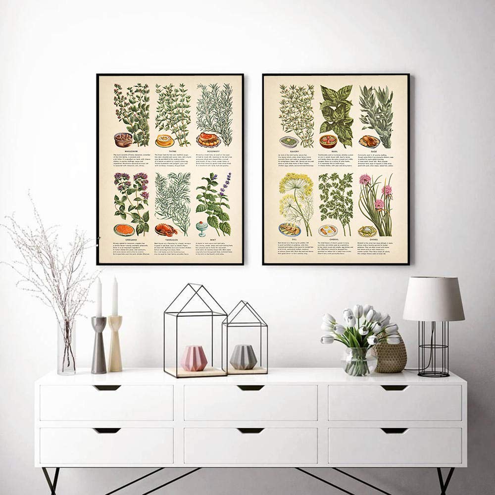 Quadros com Ervas Aromáticas Prensadas: Natureza Delicada - inspiração