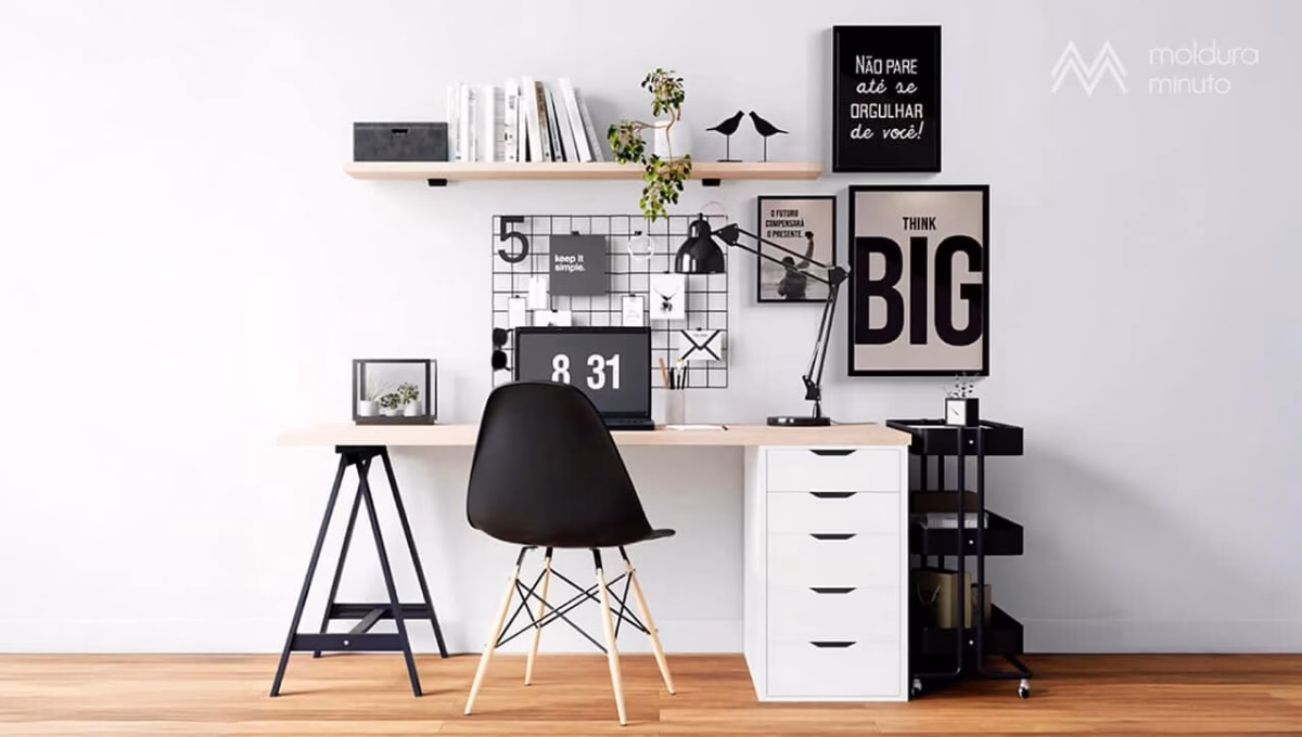 Paredes Inspiradoras com Quadros DIY: Galeria Motivacional! - detalhe