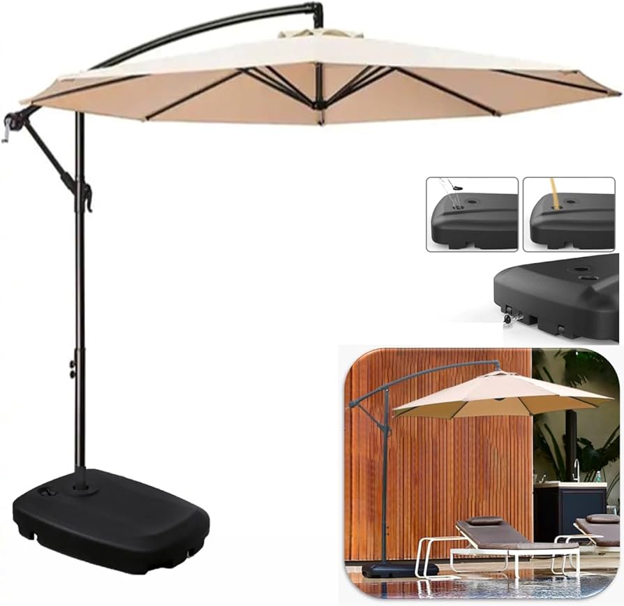 Ombrelone Suspenso com LED Integrado: Noites Mágicas na Piscina - inspiração