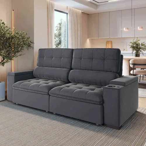 Com Porta-Copos e Bandejas Laterais: Praticidade e Conforto ao Seu Alcance - ideia