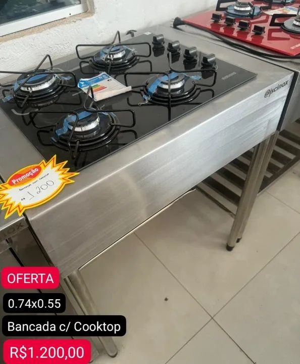 Integrada com Cooktop para Otimização do Espaço - detalhe